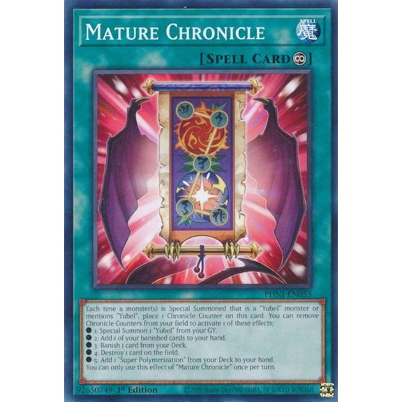 YuGiOh Phantom Nightmare Common Mature Chronicle PHNI-EN055