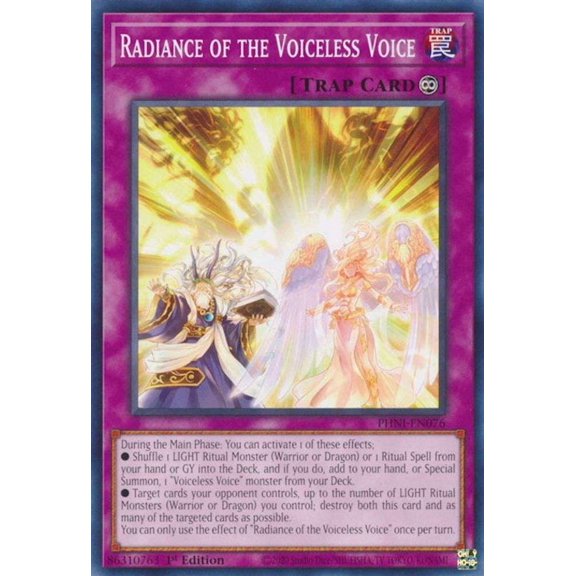 YuGiOh Phantom Nightmare Common Radiance of the Voiceless Voice PHNI-EN076