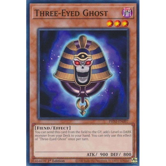 YuGiOh Phantom Nightmare Common Three-Eyed Ghost PHNI-EN097