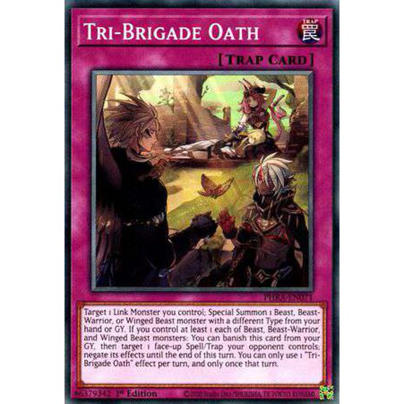 YuGiOh Phantom Rage Common Tri-Brigade Oath PHRA-EN071