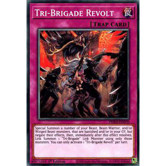 YuGiOh Phantom Rage Common Tri-Brigade Revolt PHRA-EN070