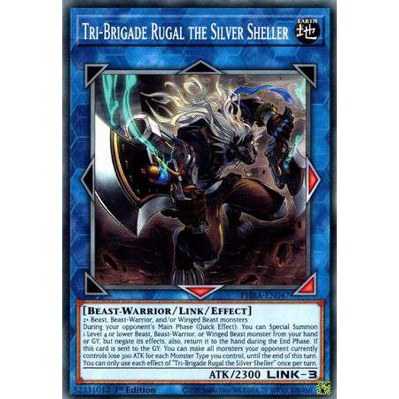 YuGiOh Phantom Rage Common Tri-Brigade Rugal the Silver Sheller PHRA-EN047
