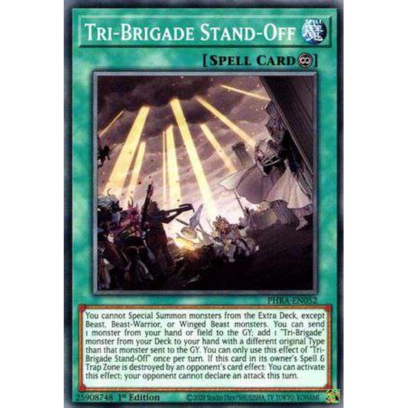 YuGiOh Phantom Rage Common Tri-Brigade Stand-Off PHRA-EN052