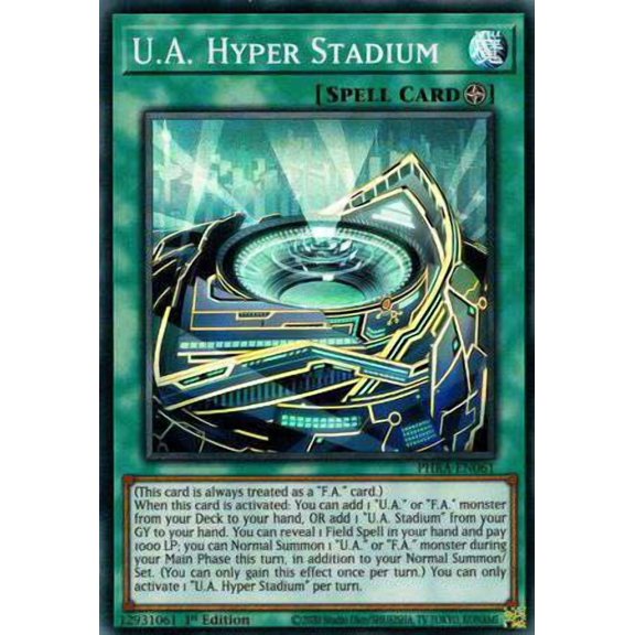 YuGiOh Phantom Rage Super Rare U.A. Hyper Stadium PHRA-EN061