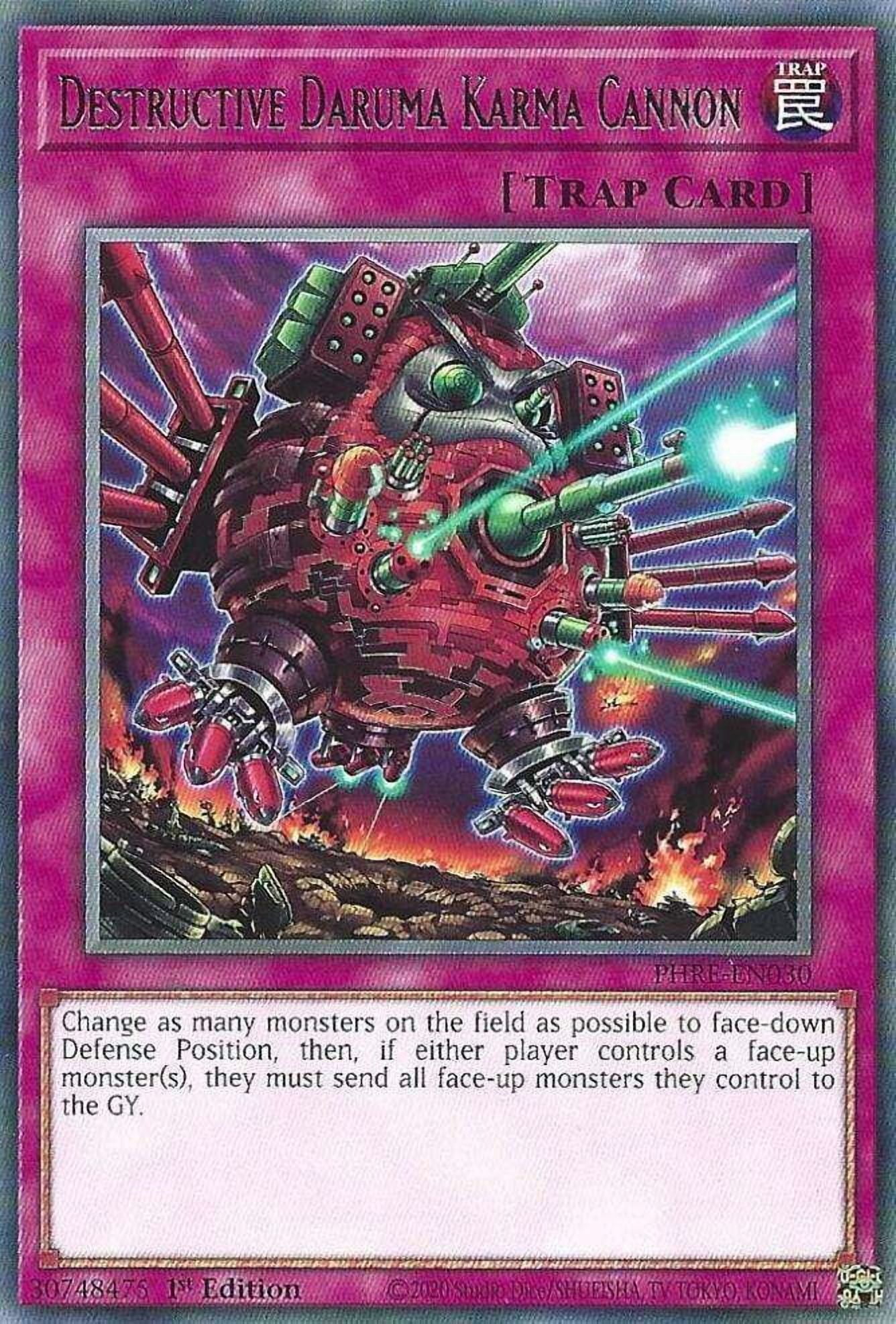 YuGiOh Phantom Revenge Rare Destructive Daruma Karma Cannon PHRE-EN030 - Walmart.com YuGiOh Phantom Revenge Rare Destructive Daruma Karma Cannon PHRE-EN030 - Walmart.com