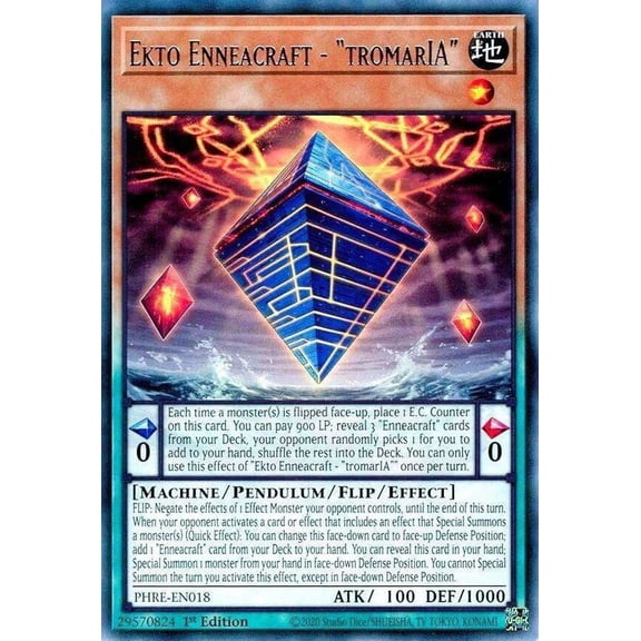 YuGiOh Phantom Revenge Rare Ekto Enneacraft - tromarIA PHRE-EN018