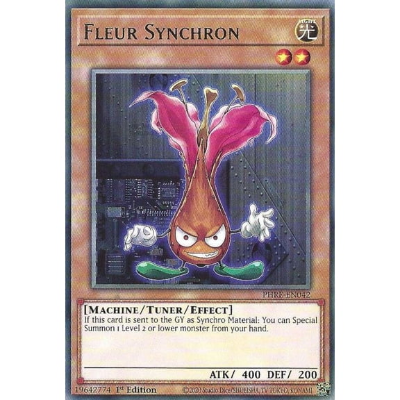 YuGiOh Phantom Revenge Rare Fleur Synchron PHRE-EN042