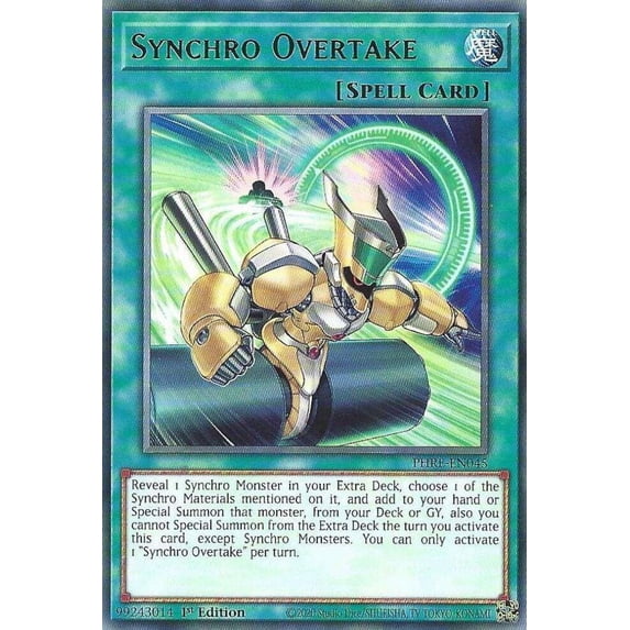 YuGiOh Phantom Revenge Rare Synchro Overtake PHRE-EN045