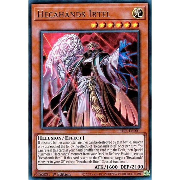 YuGiOh Phantom Revenge Ultra Rare Hecahands Ibtel PHRE-EN001