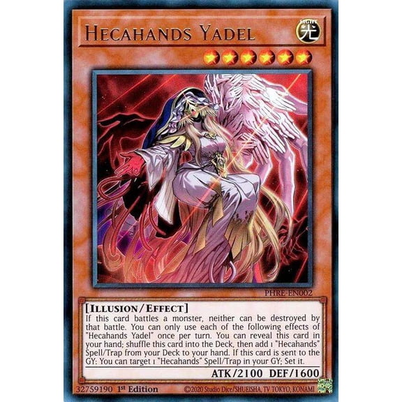 YuGiOh Phantom Revenge Ultra Rare Hecahands Yadel PHRE-EN002