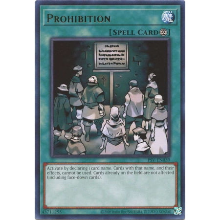 YuGiOh Pharaoh's Servant 25th Anniversary Rare Prohibition PSV-EN039