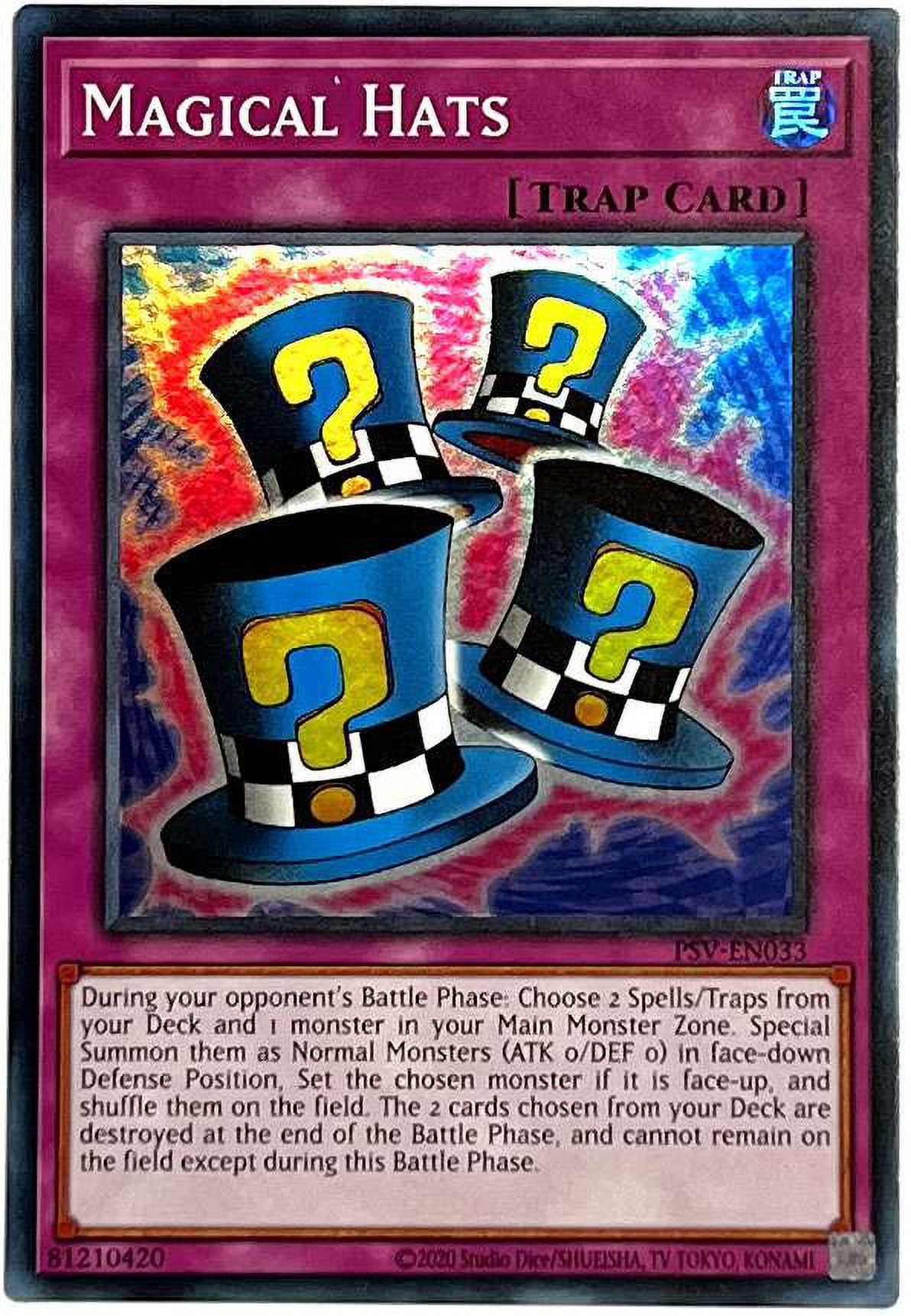 pharaoh yugioh card Pharaoh's Servant 25th Anniversary Super Rare Magical Hats PSV-EN033 This is of Secret Rare rarity Mirror Force (Secret Pharaoh's Rare)