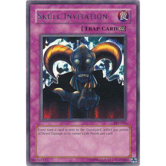 YuGiOh Pharaoh's Servant Rare Skull Invitation PSV-056