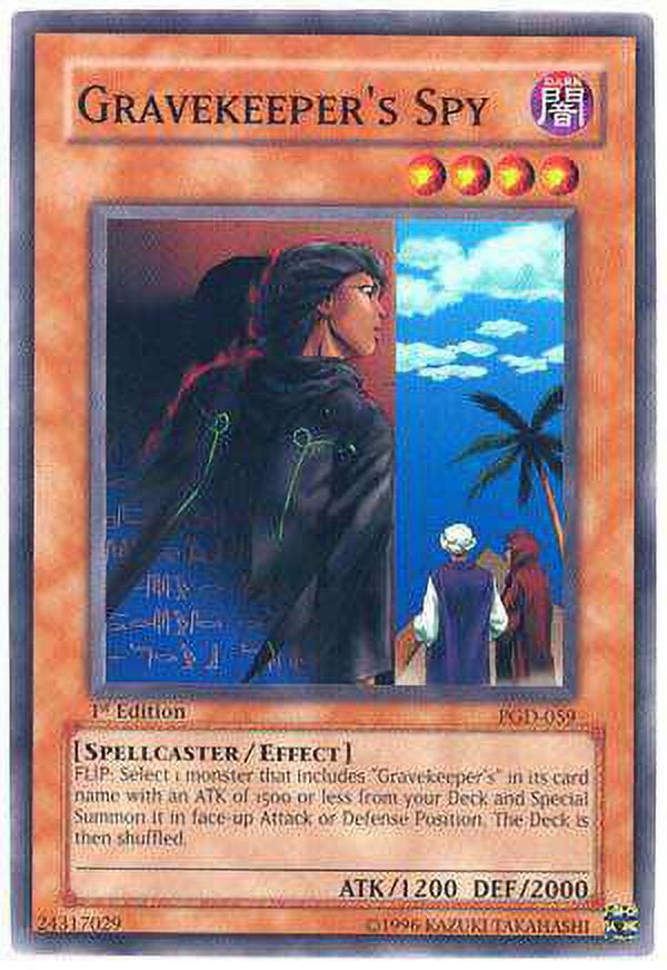 YuGiOh Pharaonic Guardian Gravekeeper's Spy PGD-059 - Walmart.com