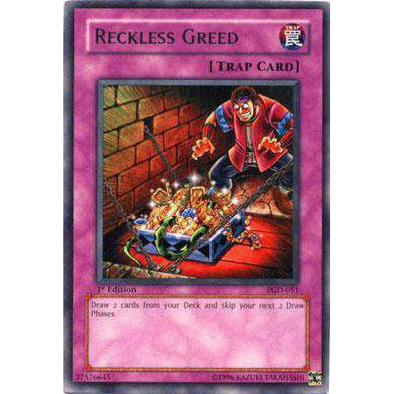 YuGiOh Pharaonic Guardian Rare Reckless Greed PGD-051