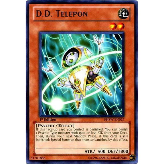 YuGiOh Photon Shockwave Rare D.D. Telepon PHSW-EN027