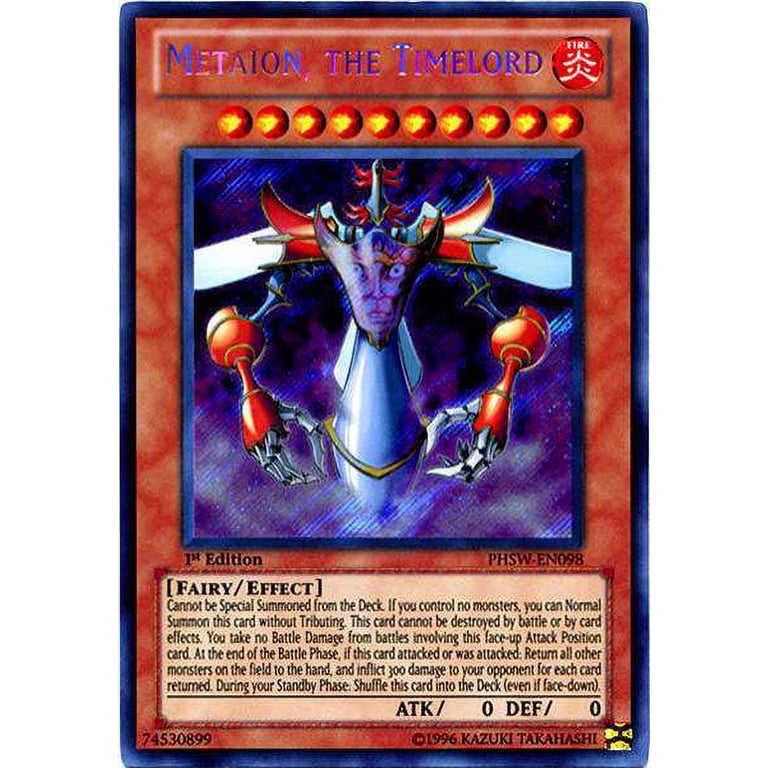 YuGiOh Photon Shockwave Secret Rare Metaion, the Timelord PHSW-EN098 -  Walmart.com