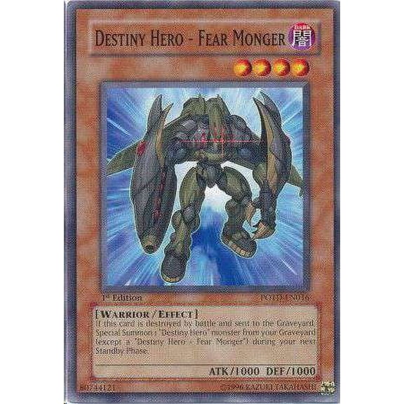 YuGiOh Power of the Duelist Common Destiny Hero - Fear Monger POTD-EN016