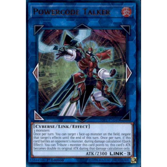 YuGiOh Powercode Link Structure Deck Ultra Rare Powercode Talker SDPL-EN040