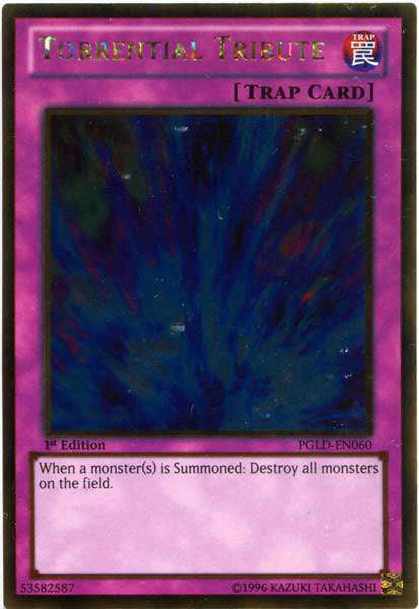 Yu-Gi-Oh! - Torrential Tribute (PGLD-EN060) - Premium Gold 1st Edition - Carta Gold Rare