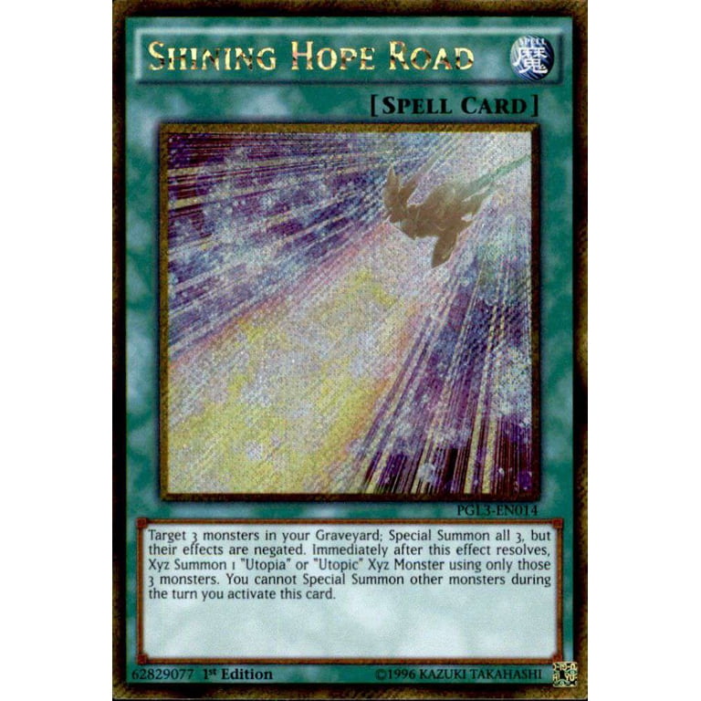 YuGiOh Premium Gold: Infinite Gold Gold Secret Rare Shining Hope Road  PGL3-EN014 - Walmart.com