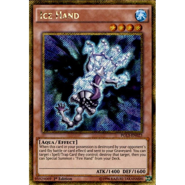 YuGiOh Premium Gold: Infinite Gold Ice Hand PGL3-EN023 - Walmart Business  Supplies