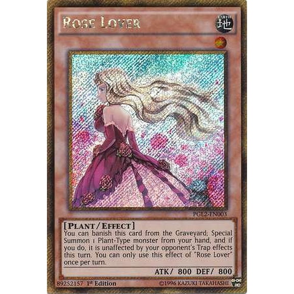 YuGiOh Premium Gold: Return of the Bling Gold Secret Rare Rose Lover PGL2-EN003