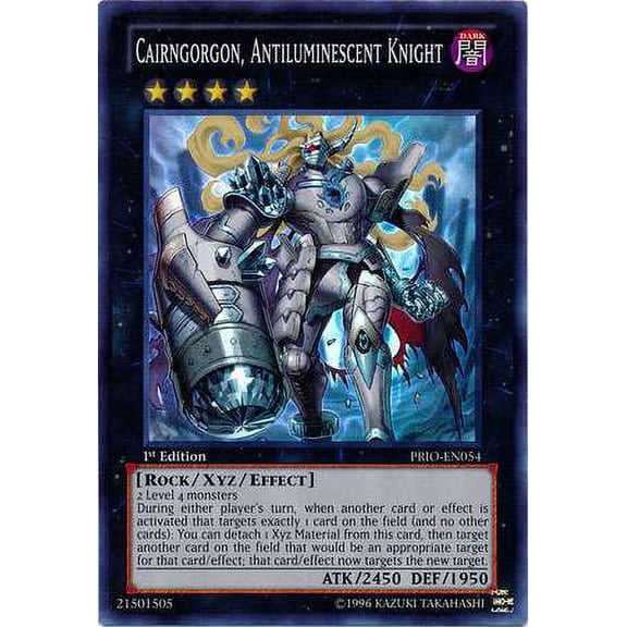 YuGiOh Primal Origin Super Rare Cairngorgon, Antiluminescent Knight PRIO-EN054
