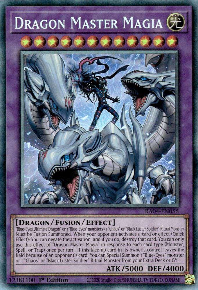 遊戯王 RA04-EN055 究極竜魔導師 Dragon Master Magia (英語版 1st Edition プリズマティックコレクターズレア) Quarter Century Stampede Amazon.com: Dragon Master Magia (PCR) - RA04-EN055