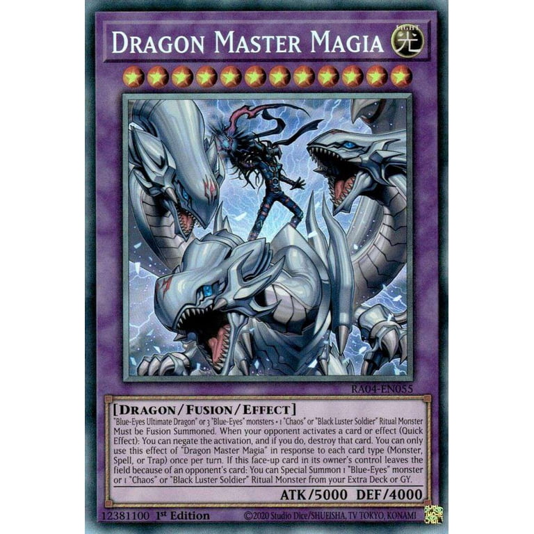 遊戯王 RA04-EN055 究極竜魔導師 Dragon Master Magia (英語版 1st Edition プリズマティックアルティメットレア) Quarter Century Stampede Amazon.com: Dragon Master Magia - RA04-EN055 - (Platinum