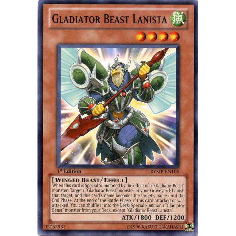 YuGiOh Ra Yellow Mega-Pack Gladiator Beast Lanista RYMP-EN106 - Walmart.com