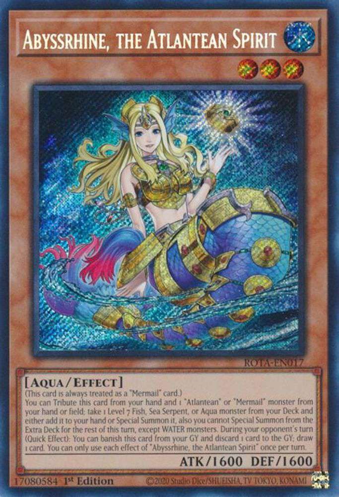 Rage Of The Abyss YuGiOh Rage of the Abyss Common Abyss-sting Triaina ROTA-EN062 ...