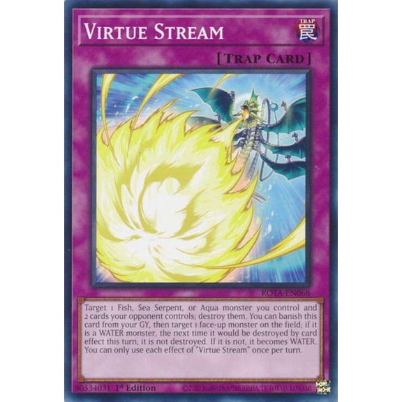 YuGiOh Rage of the Abyss Common Virtue Stream ROTA-EN068