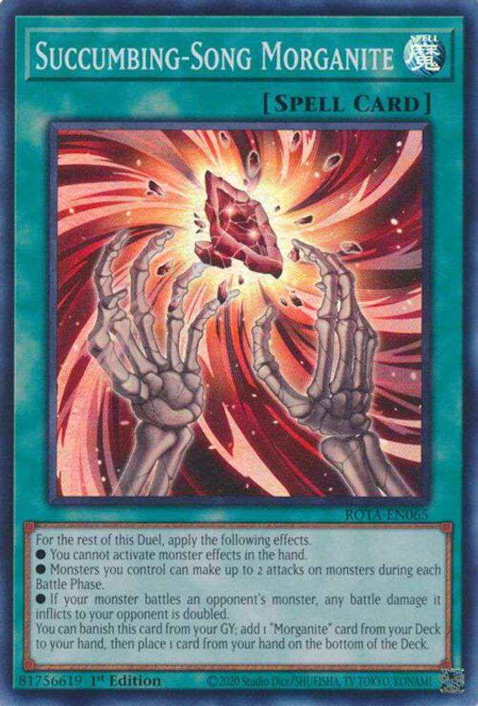 YuGiOh Rage of the Abyss Super Rare Succumbing-Song Morganite ROTA-EN065 - Walmart Business Supplies YuGiOh Rage of the Abyss Super Rare Succumbing-Song Morganite ROTA-EN065 - Walmart Business Supplies