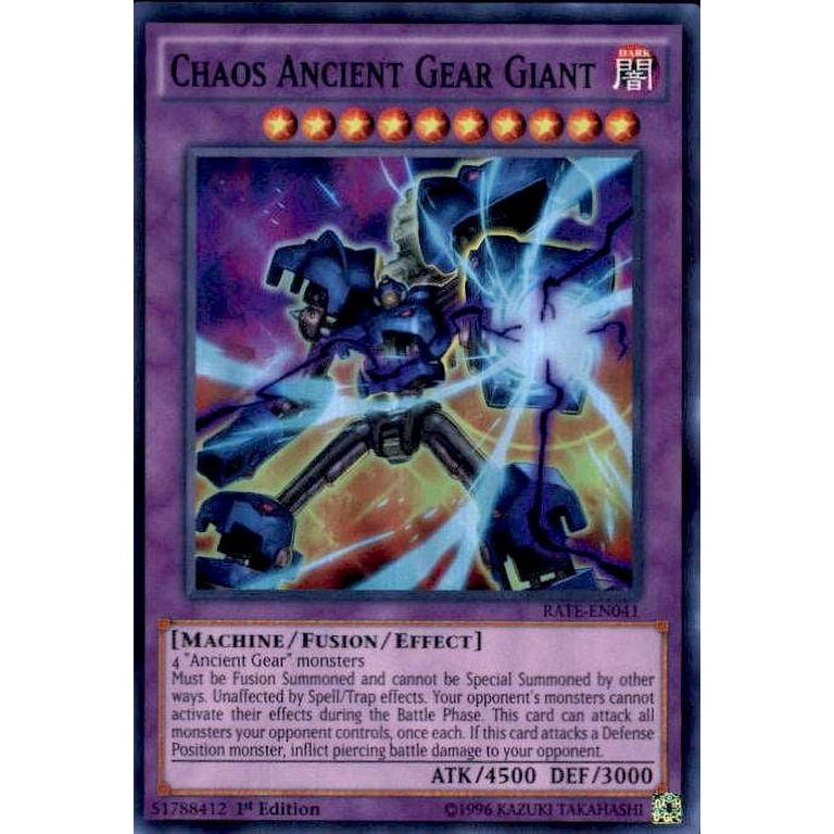 YuGiOh Raging Tempest Super Rare Chaos Ancient Gear Giant RATE-EN041 - Walmart.com YuGiOh Raging Tempest Super Rare Chaos Ancient Gear Giant RATE-EN041 - Walmart.com