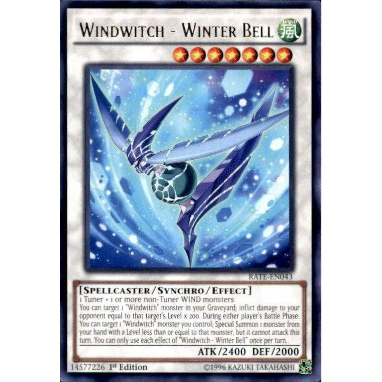 YuGiOh Raging Tempest Rare Windwitch - Winter Bell RATE-EN043 - Walmart.com