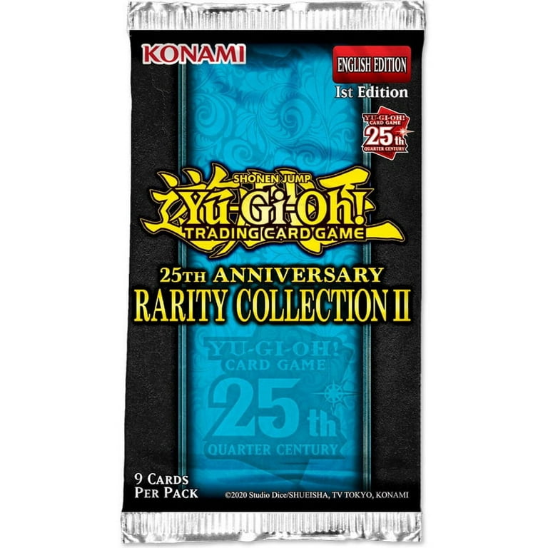 Konami YuGiOh Rarity Collection 2 Booster Pack, 25th Anniversary, 9 Cards,  Luxury Rares - Walmart.com