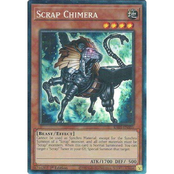 YuGiOh Rarity Collection 5 Collector's Rare Scrap Chimera RA05-EN005