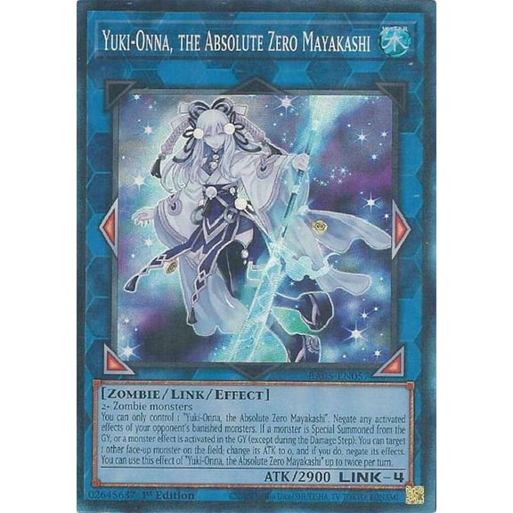 YuGiOh Rarity Collection 5 Collector's Rare Yuki-Onna, the Absolute Zero Mayakashi RA05-EN057
