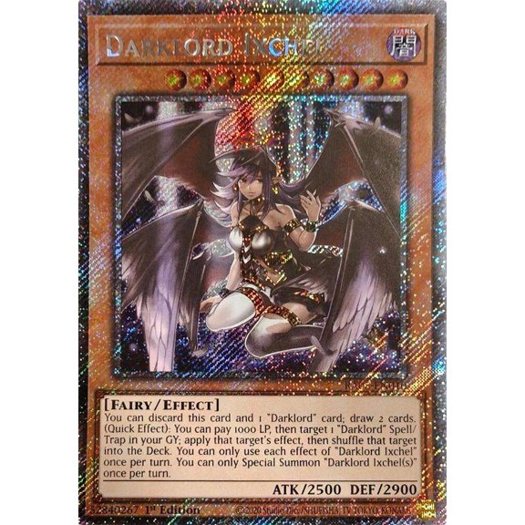 YuGiOh Rarity Collection 5 Platinum Secret Rare Darklord Ixchel RA05-EN010