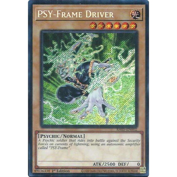 YuGiOh Rarity Collection 5 Secret Rare PSY-Frame Driver RA05-EN002
