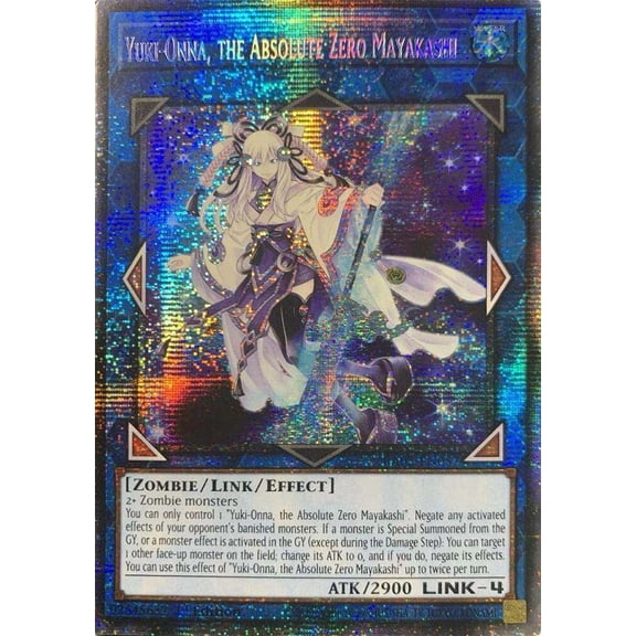 YuGiOh Rarity Collection 5 Secret Rare Yuki-Onna, the Absolute Zero Mayakashi RA05-EN057