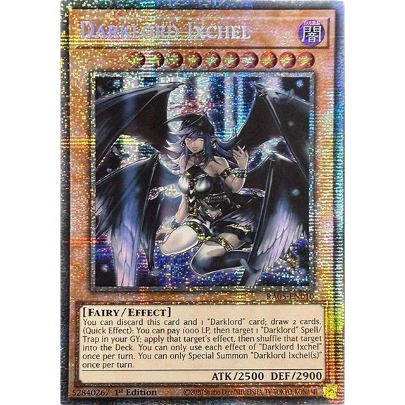 YuGiOh Rarity Collection 5 Starlight Rare Darklord Ixchel RA05-EN010