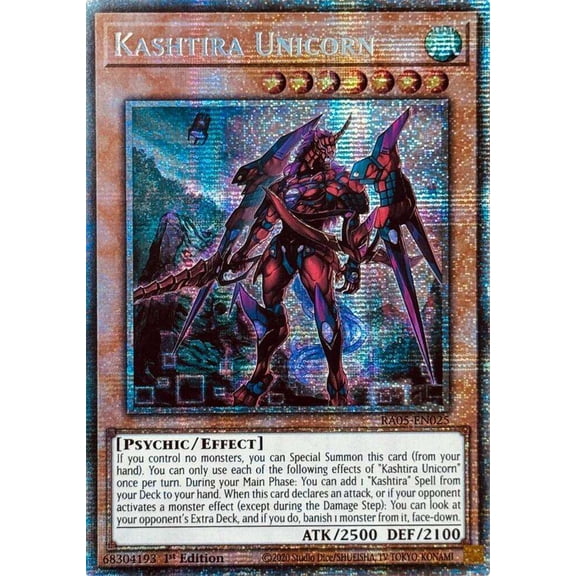 YuGiOh Rarity Collection 5 Starlight Rare Kashtira Unicorn RA05-EN025