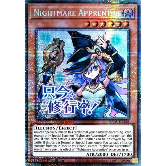YuGiOh Rarity Collection 5 Starlight Rare Nightmare Apprentice RA05-EN135