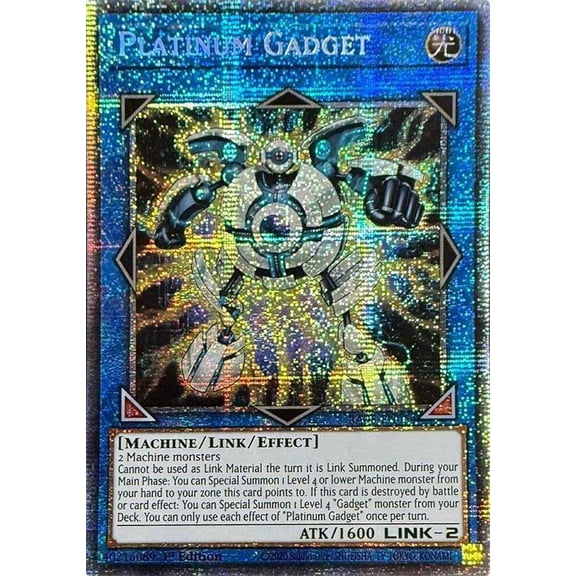YuGiOh Rarity Collection 5 Starlight Rare Platinum Gadget RA05-EN054