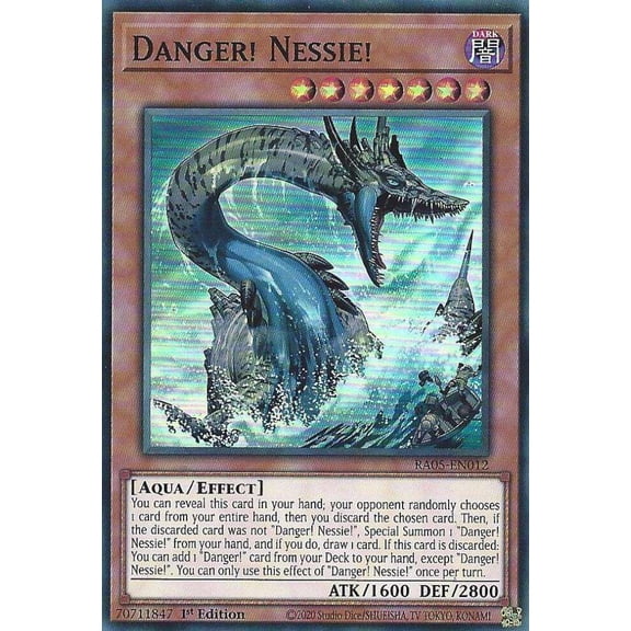 YuGiOh Rarity Collection 5 Super Rare Danger! Nessie! RA05-EN012
