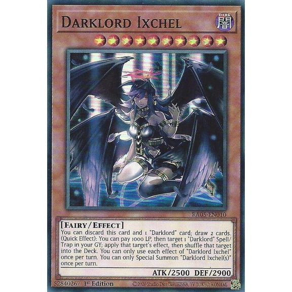 YuGiOh Rarity Collection 5 Super Rare Darklord Ixchel RA05-EN010
