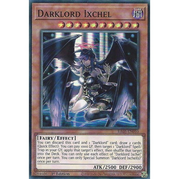 YuGiOh Rarity Collection 5 Super Rare Darklord Ixchel RA05-EN010