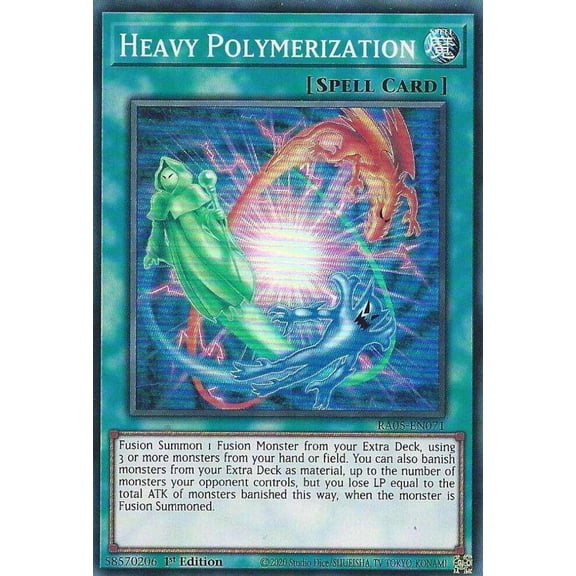 YuGiOh Rarity Collection 5 Super Rare Heavy Polymerization RA05-EN071
